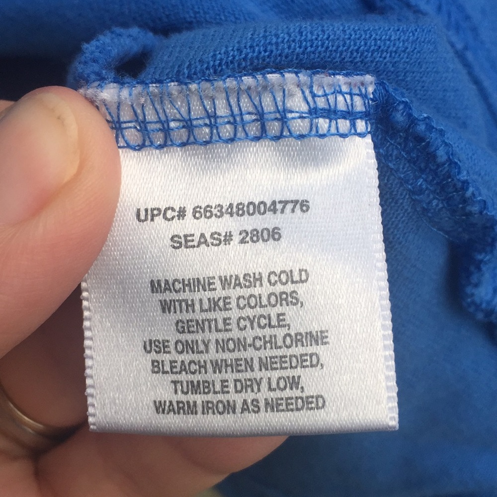 Basic Editions Blue Polo Size 2X - Picture 3 of 6